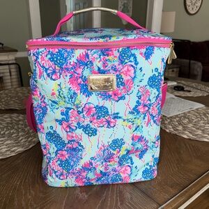 Lilly Pulitzer insulated cooler wine picnic bag NWT